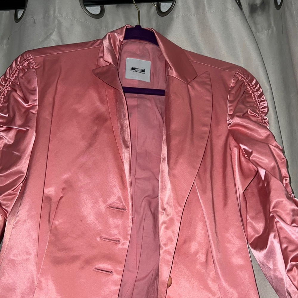 Pink moschino blazer